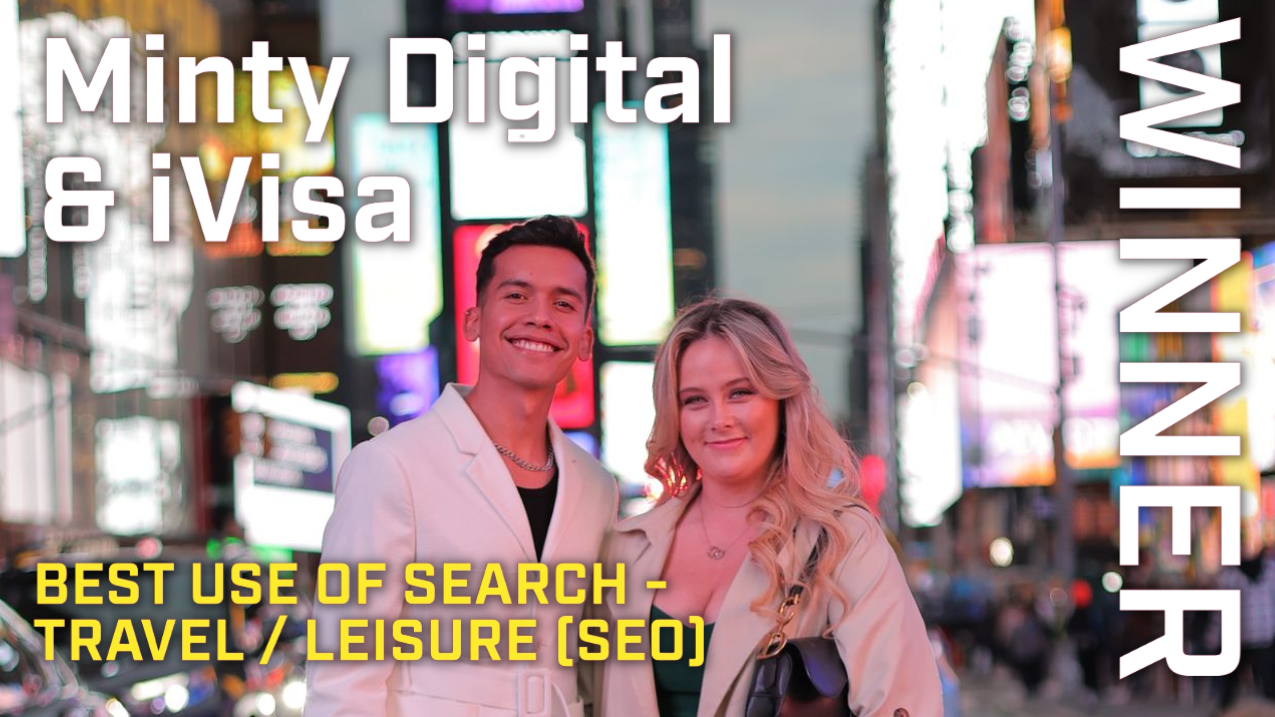 Minty Crowned US Search Award Winners 2023 for Best Use of Search – Travel/Leisure (SEO)